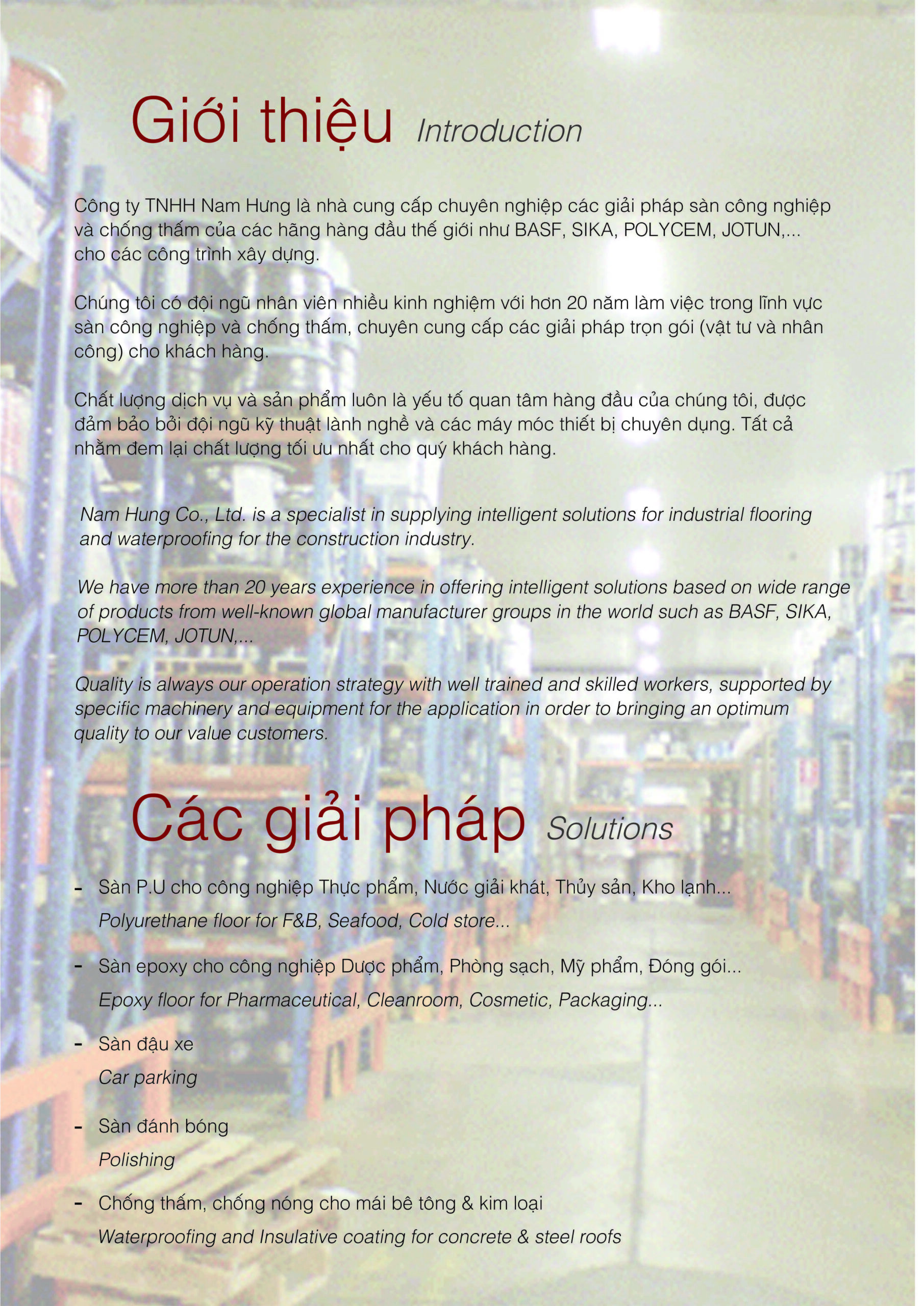 CÔNG TY TNHH NAM HƯNG